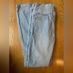 Gap blue stripe skinny Jean